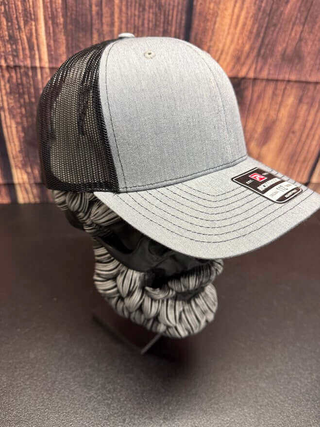 Nobody Cares Work Harder Beard Skull Richardson Trucker Hat
