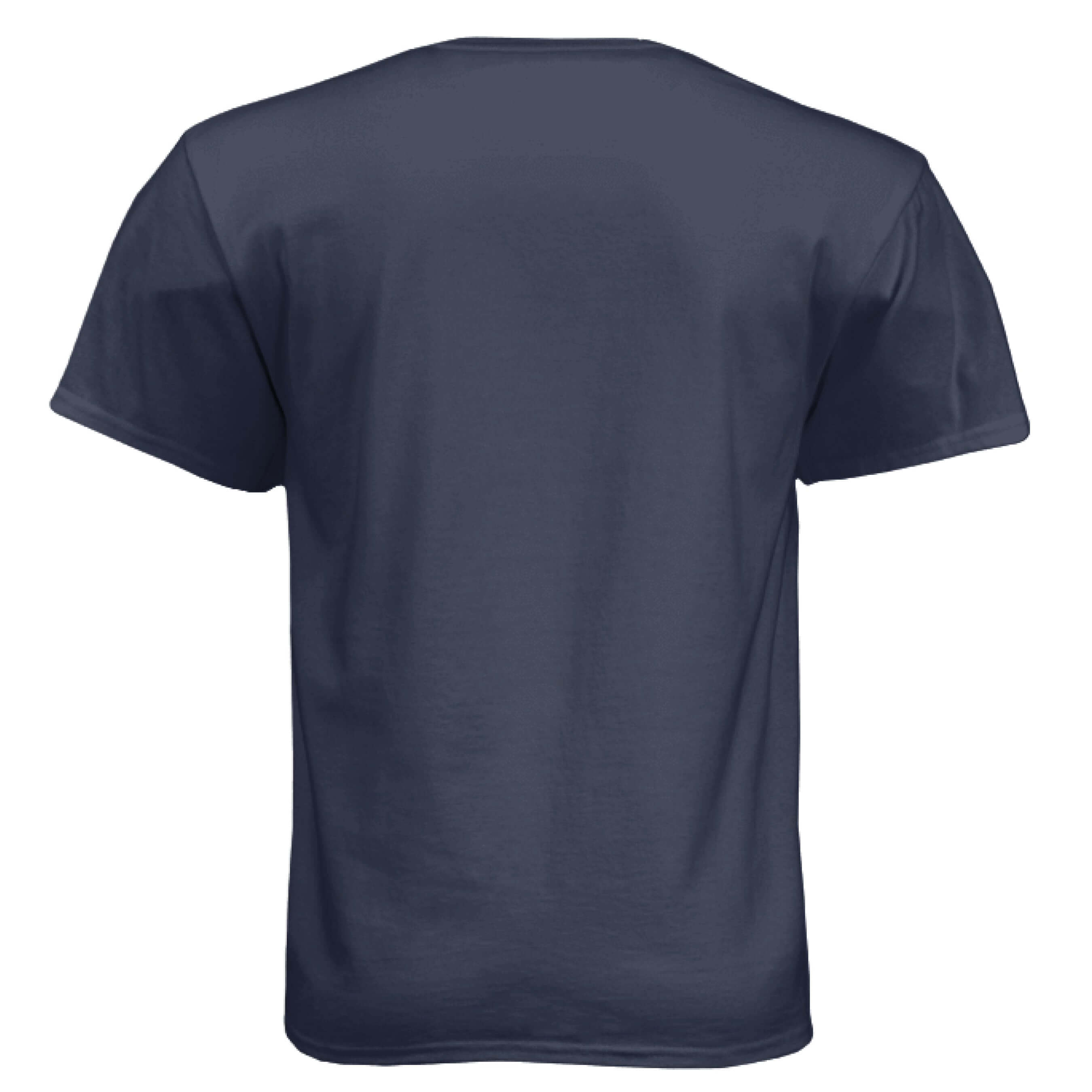 North Carolina Bearded Skull Tee – Bold Style for the Bearded Tar Heel Athletic Navy - BACK