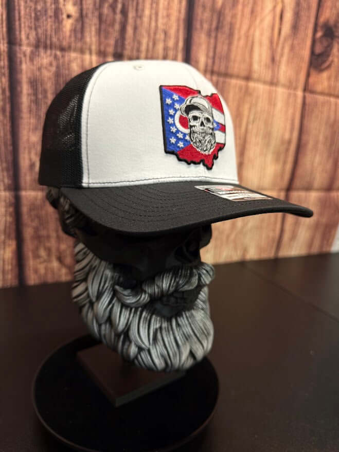 Ohio Bearded Skull State Flag Richardson Hat