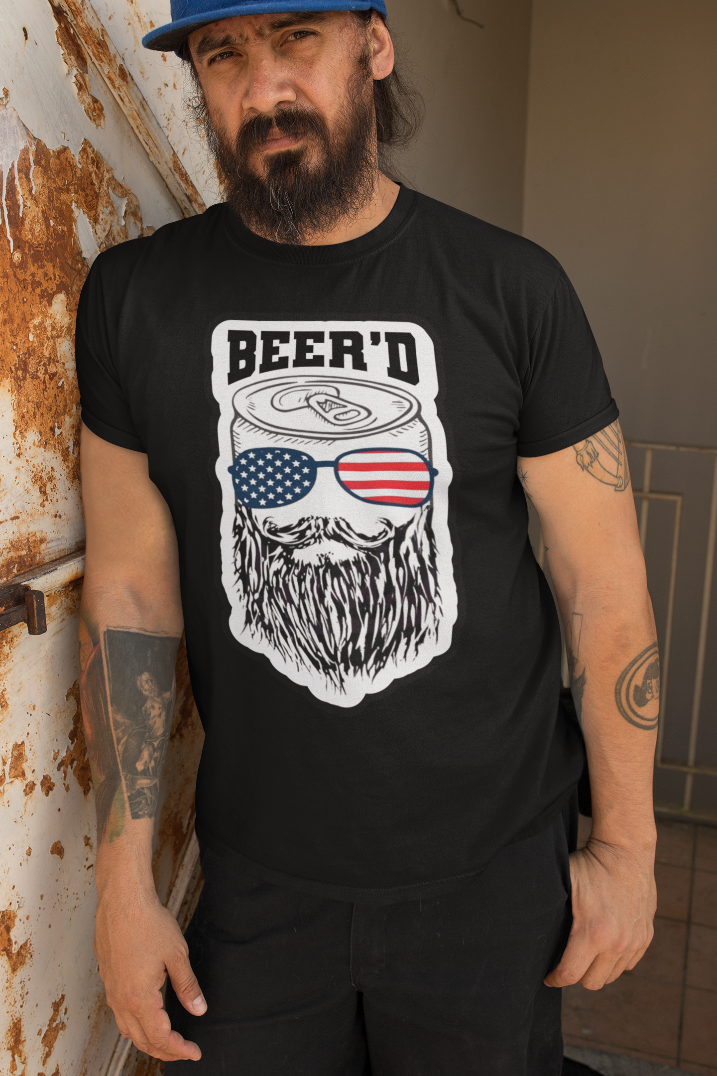 Patriotic Bearded Beer T-Shirt Patriotic Beer T-Shirt Patriot