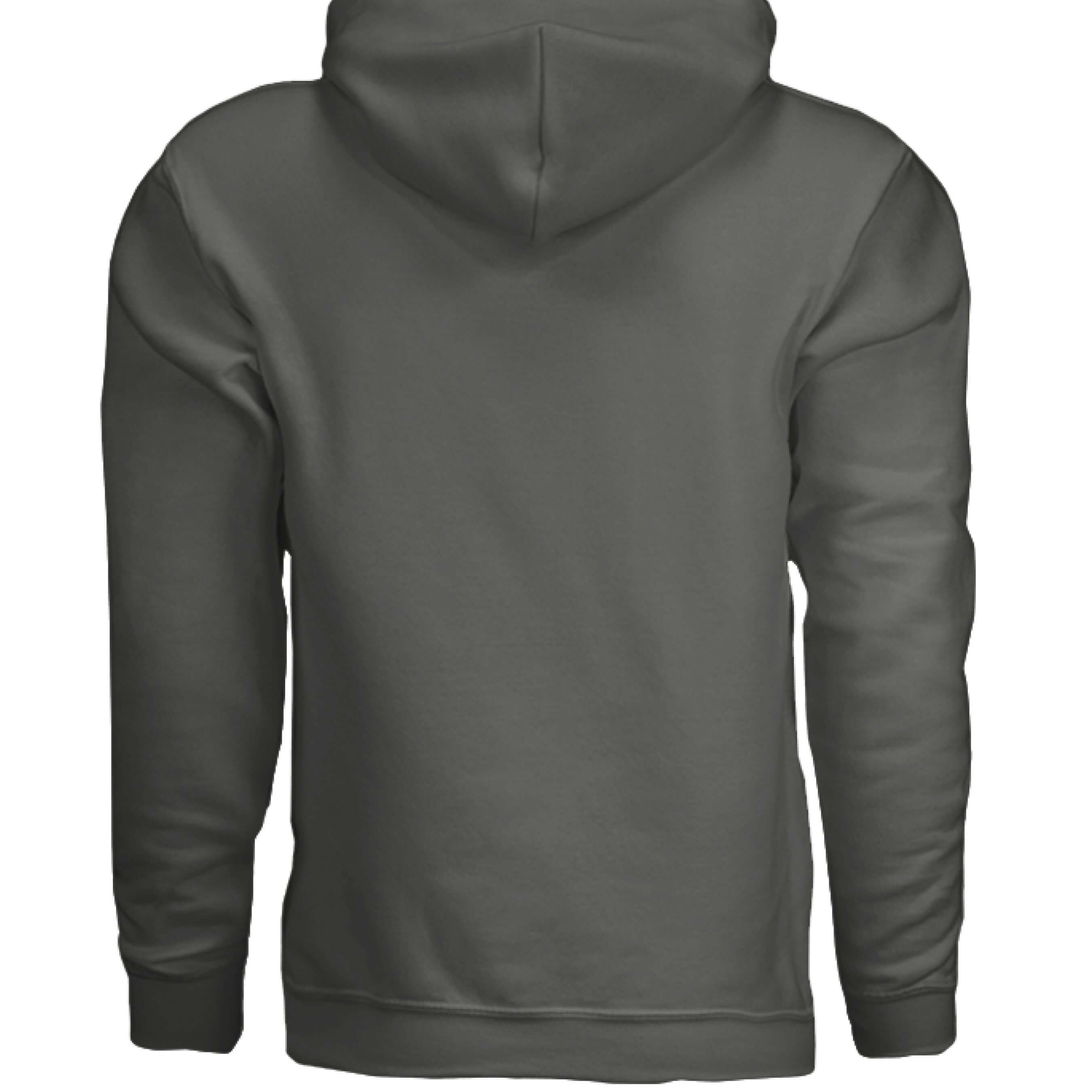 Pennsylvania Bearded Skull Hoodie Keystone State Beard Pride CHARCOAL - BACK
