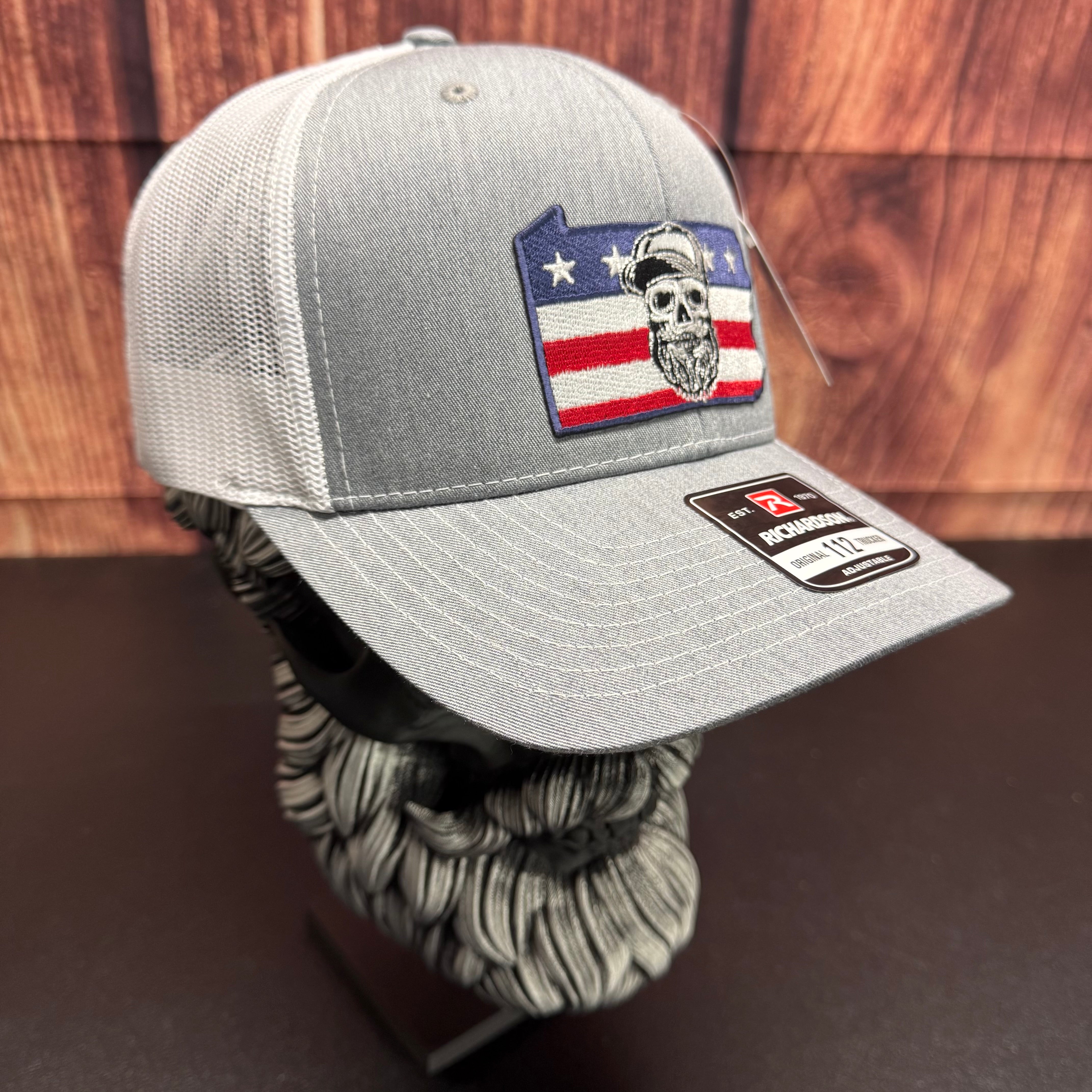 Pennsylvania Bearded Skull State Richardson Hat For PA Guys