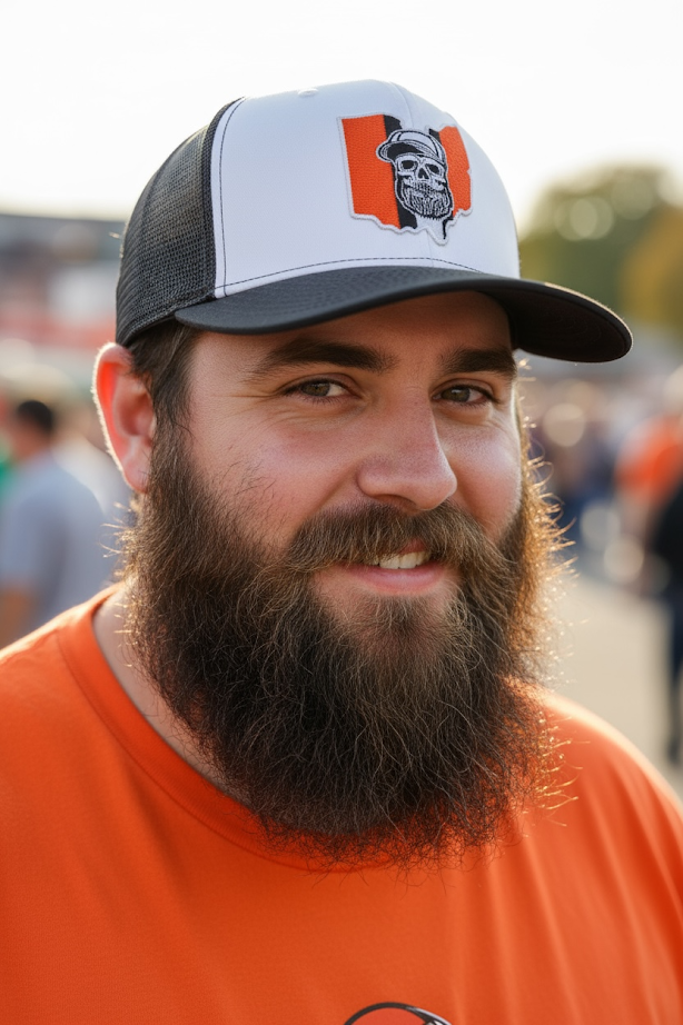 Cleveland Ohio Football Bearded Skull Richardson Hat