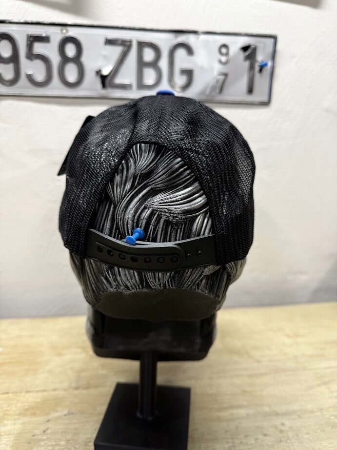 Police Cap for Bearded Men Beard Skull Police Officer Cap side Back