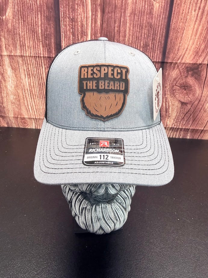 Respect The Beard Leather Patch Richardson Hat For Bearded Guys