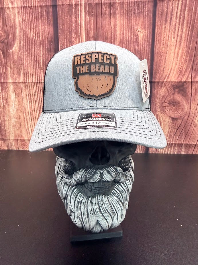 Respect The Beard Leather Patch Richardson Hat For Bearded Guys