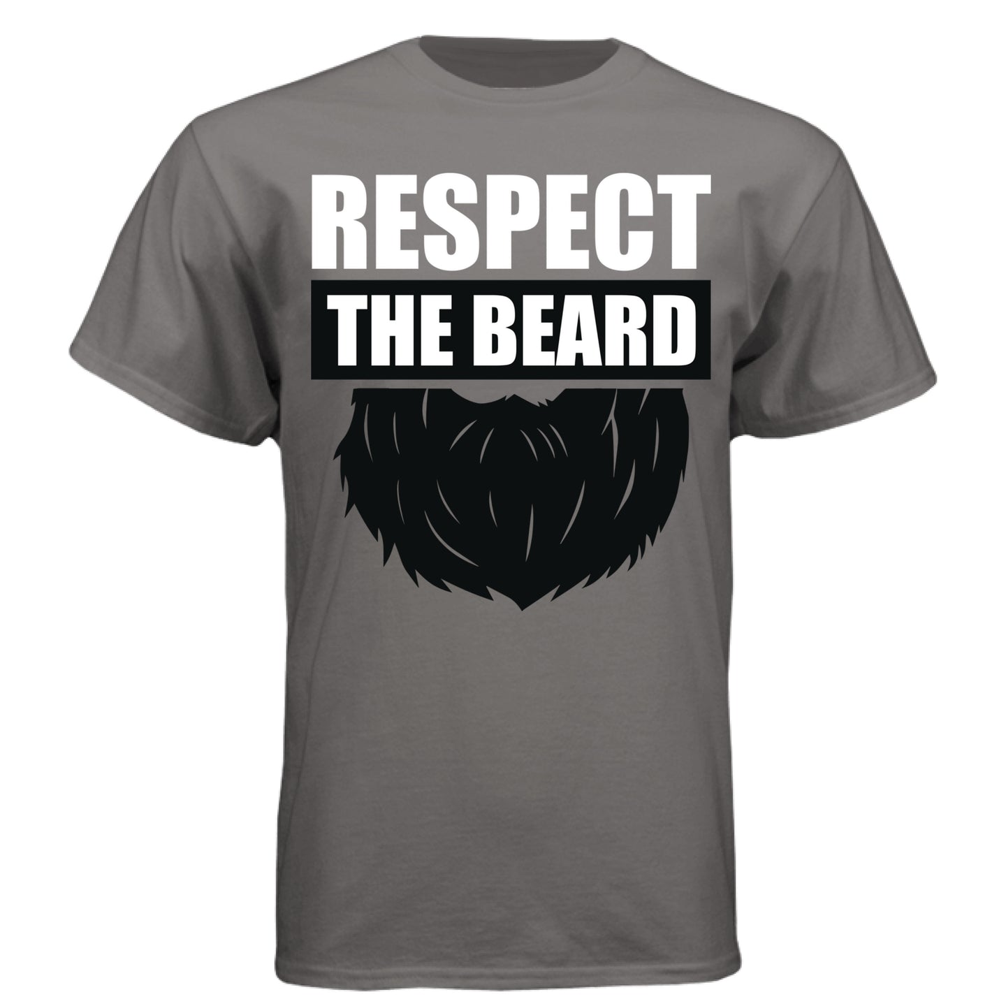 Respect the Beard Bold Graphic Bearded T-Shirt Tribute to Masculine Identity
