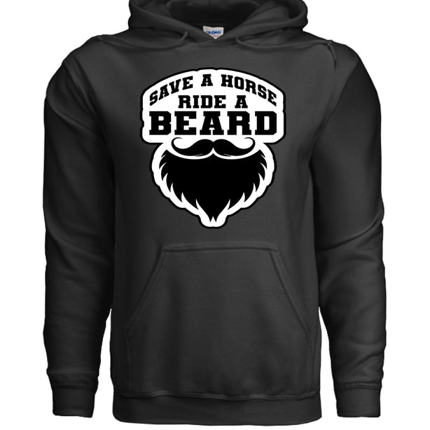Save a Horse Ride A Beard Hoodie Funny Gift For Bearded Guys