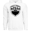 Save a Horse Ride A Beard Hoodie Funny Gift For Bearded Guys WHITE - FRONT