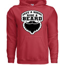 Save a Horse Ride A Beard Hoodie Funny Gift For Bearded Guys RED - FRONT