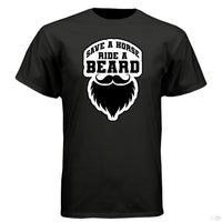 Save a horse Ride A Beard T Shirt Funny Gift For Bearded Guys Stock