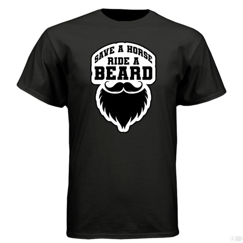 Save a horse Ride A Beard T Shirt Funny Gift For Bearded Guys