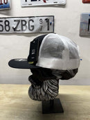 Skull King Beard Design Truck Hat- Beard Skull with Crown side 2