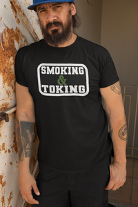 Smoking And Toking Graphic Hanes Tee Shirt