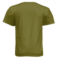 Smoking And Toking Graphic Hanes Tee Shirt FATIGUE GREEN - BACK