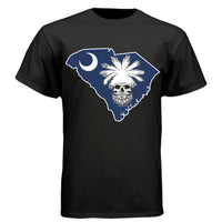 South_Carolina_Palmetto_Skull_Blue_Crescent_State_Outline 1
BLACK - FRONT