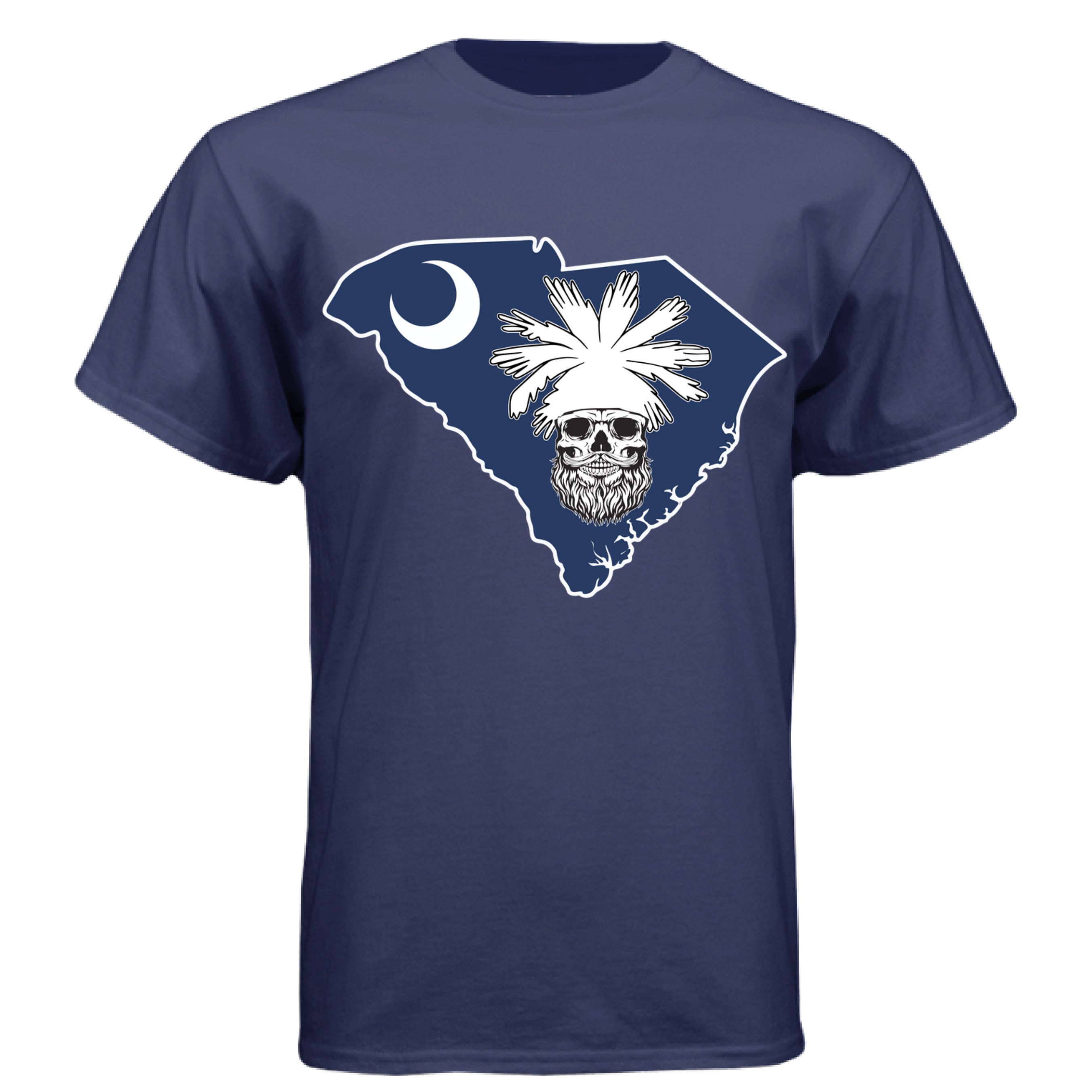 South_Carolina_Palmetto_Skull_Blue_Crescent_State_Outline
NAVY - FRONT