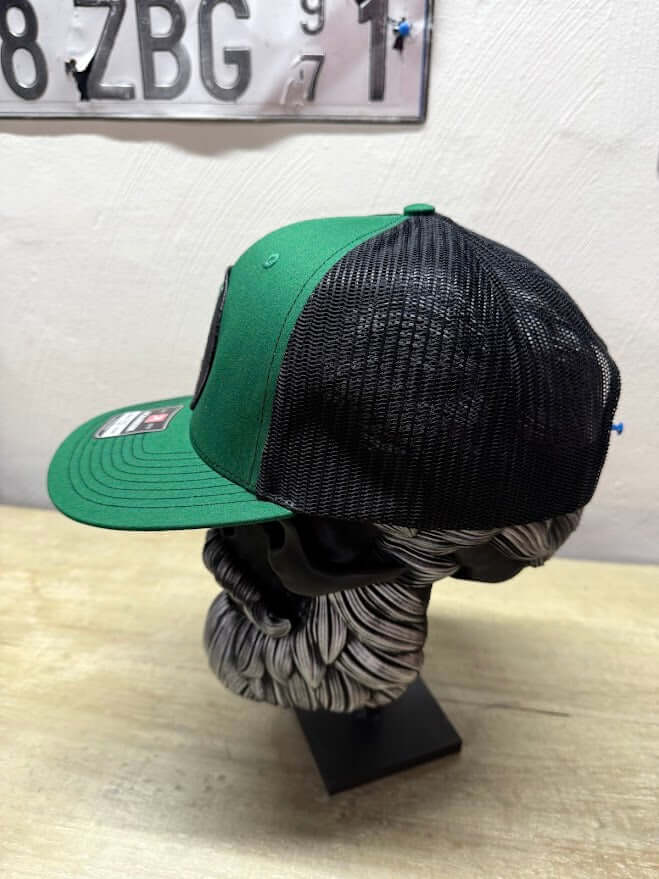 St. Patty Beard Skull Trucker Hat - Unique St Patricks Day Accessories Side 3