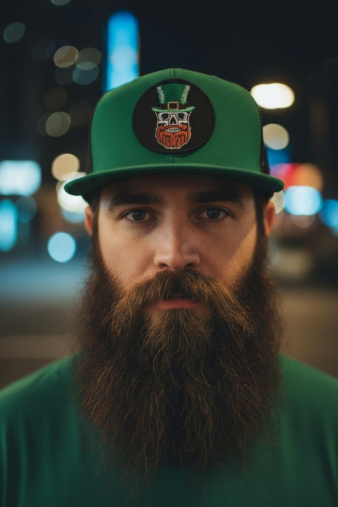 St Patrick's Day Bearded Skull For St Patty's Day