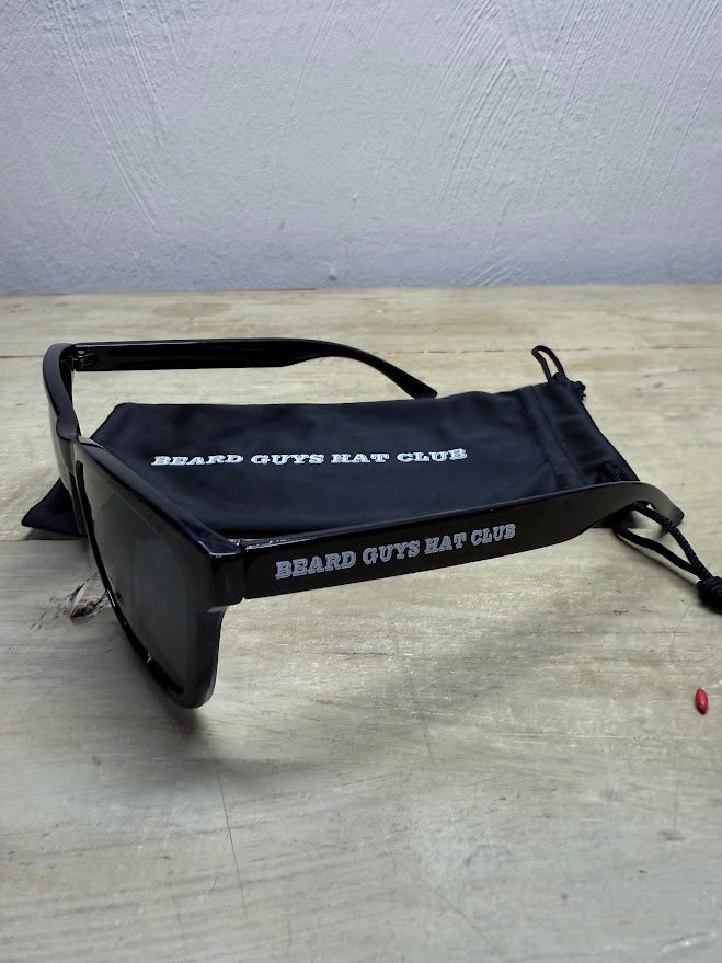 Sunglass Black on Black Beard Guys Hat Club side