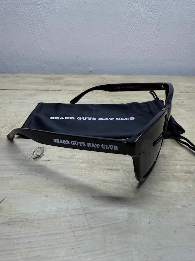 Sunglass Black on Black Beard Guys Hat Club side 2