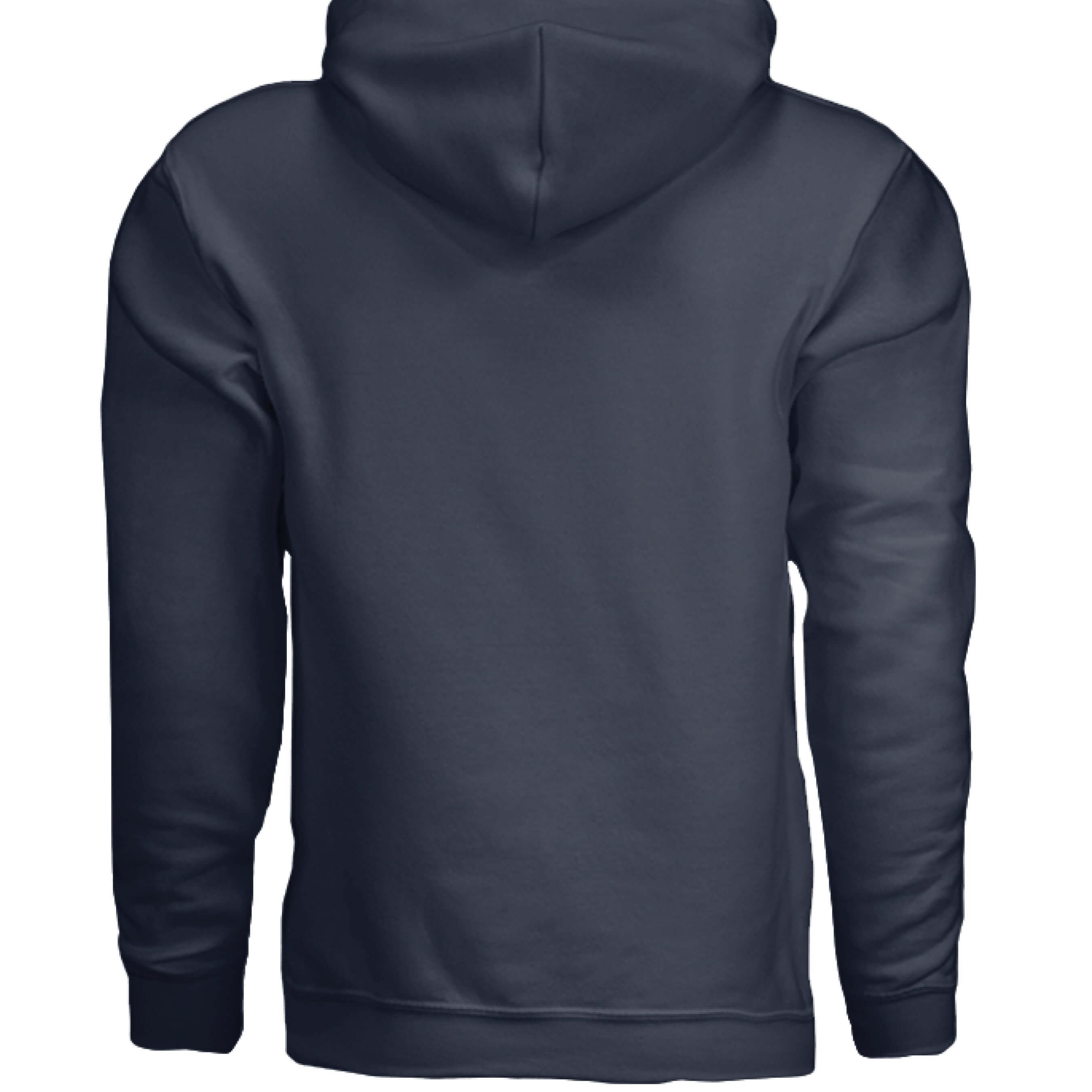 Texas Bearded Skull Cowboy Hoodie Rugged Style for the True Beard Man NAVY - BACK