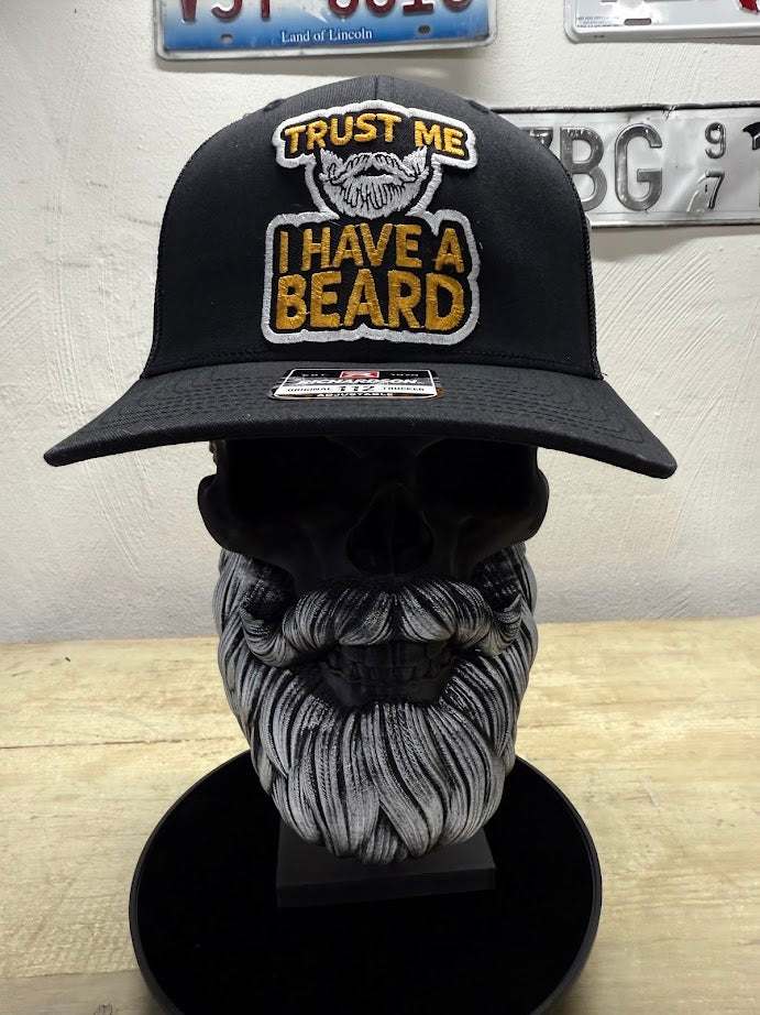 Trust Me I Have A Beard Trucker Hat – Funny Patch Hat