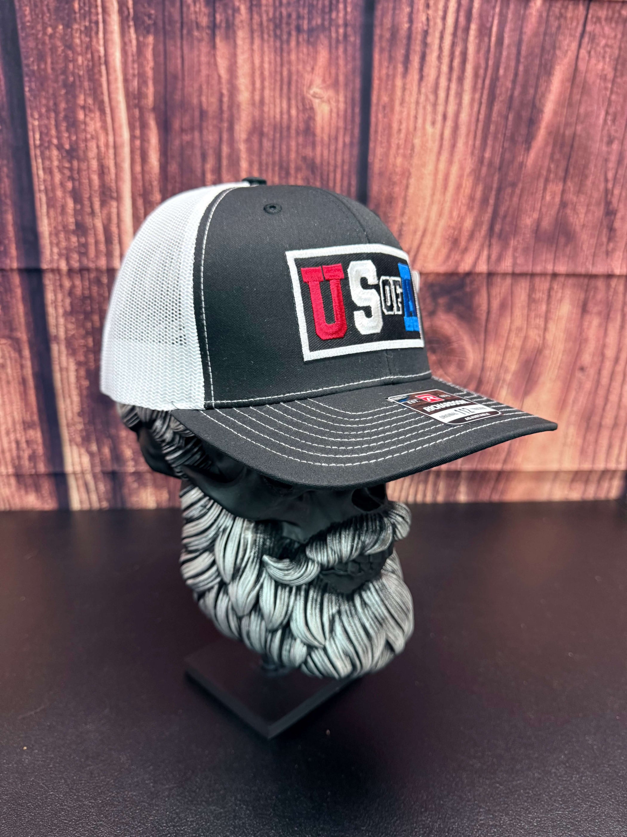 U.S OF A. Richardson Trucker Hat USA Cap