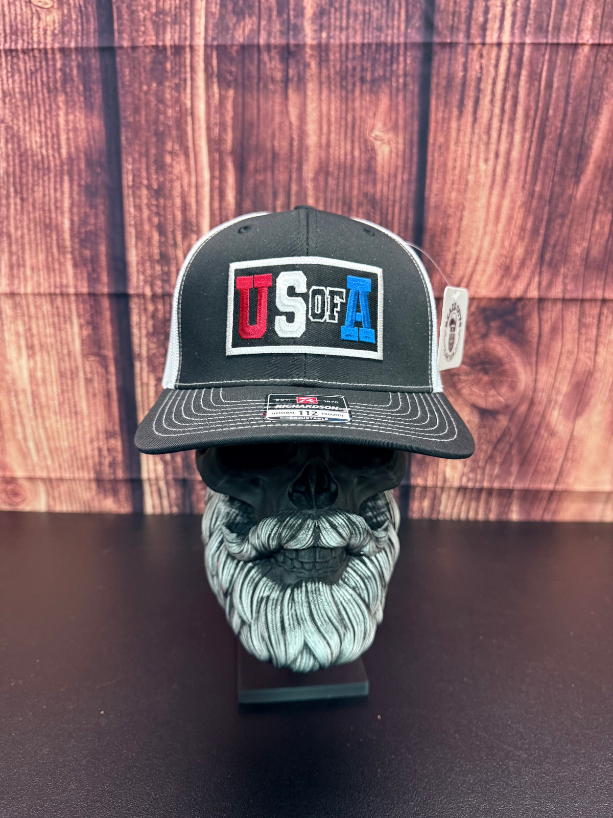 U.S OF A. Richardson Trucker Hat USA Cap