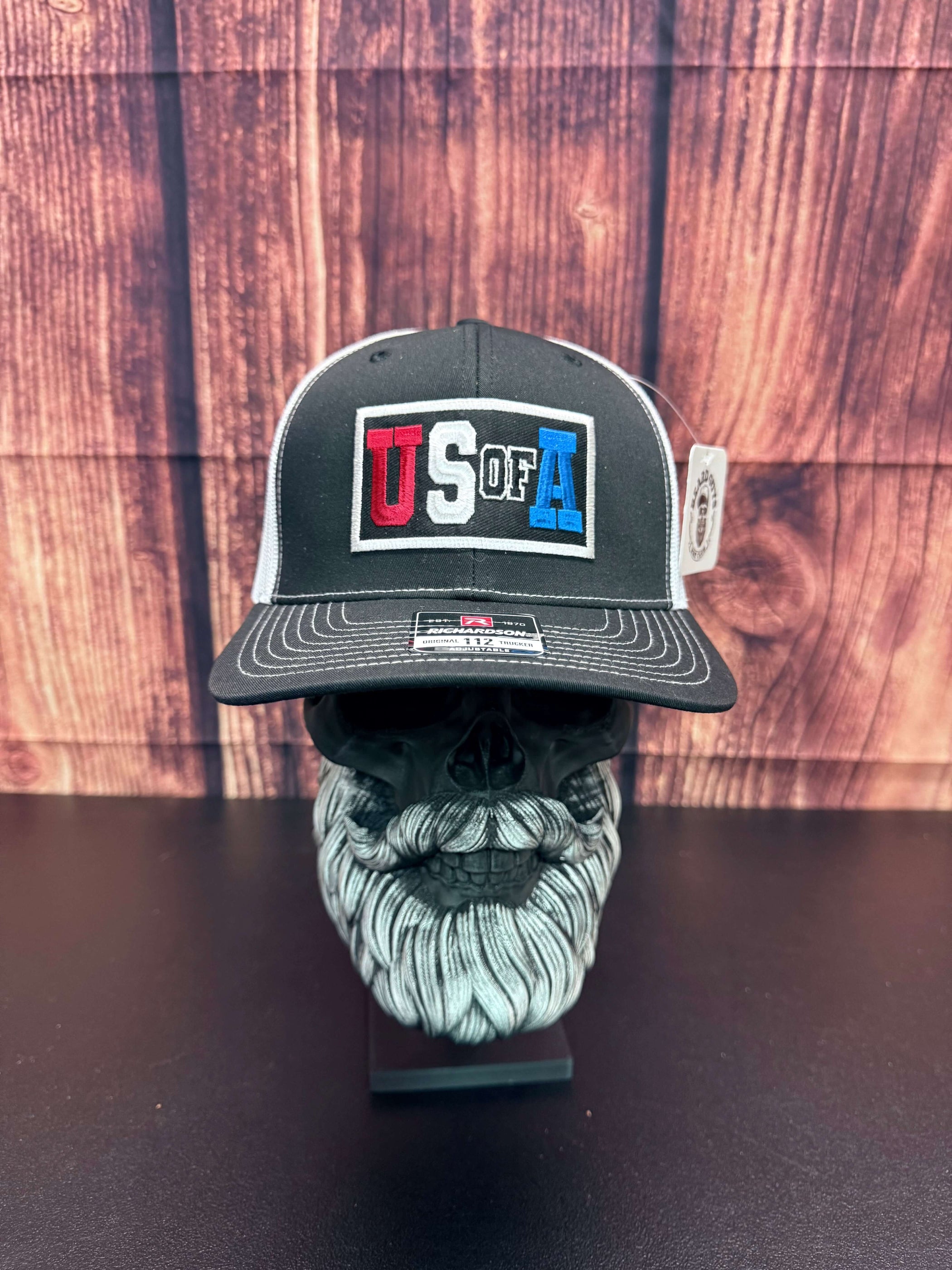 U.S. OF A. Richardson Trucker Hat USA Cap