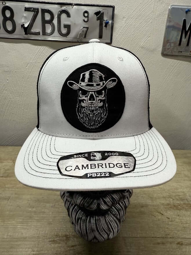 Bearded Skull Cowboy Trucker Hats Snapback for Beard Lovers