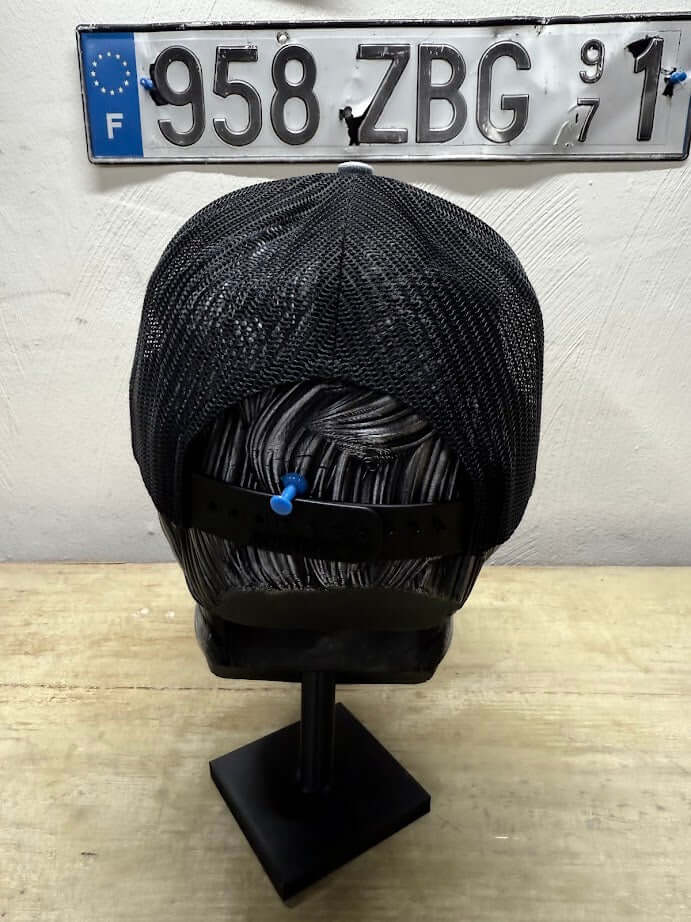 Upside Down Bearded Pineapple Guy On A Trucker Cap back