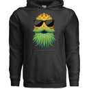 Upside Down Bearded Pineapple Hoodie Plays Well With Others BLACK - FRONT