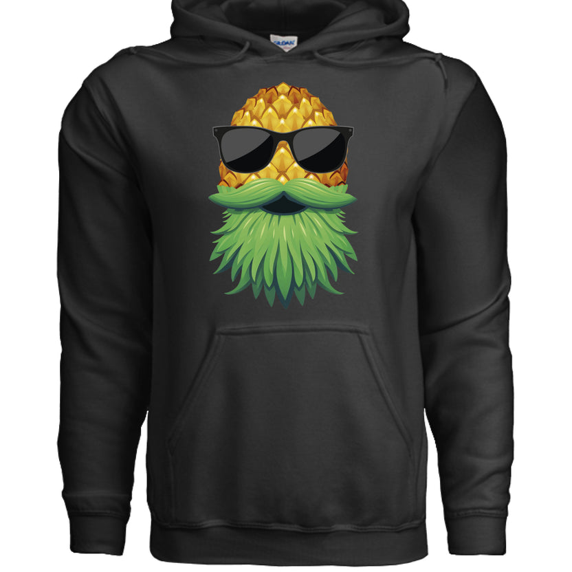 Upside Down Bearded Pineapple Hoodie Plays Well With Others
