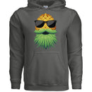 Upside Down Bearded Pineapple Hoodie Plays Well With Others CHARCOAL - FRONT