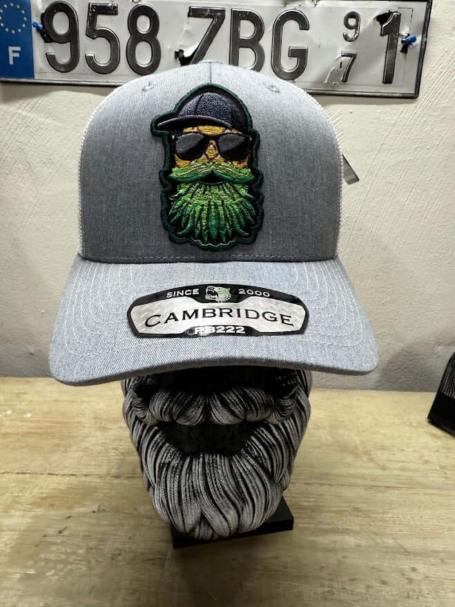 Upside Down Pineapple With Hat Bearded Guy Trucker Hat