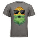 Upside Down Pineapple Hames Tee Shirt Play Well With Others Oxford Grey - FRONT