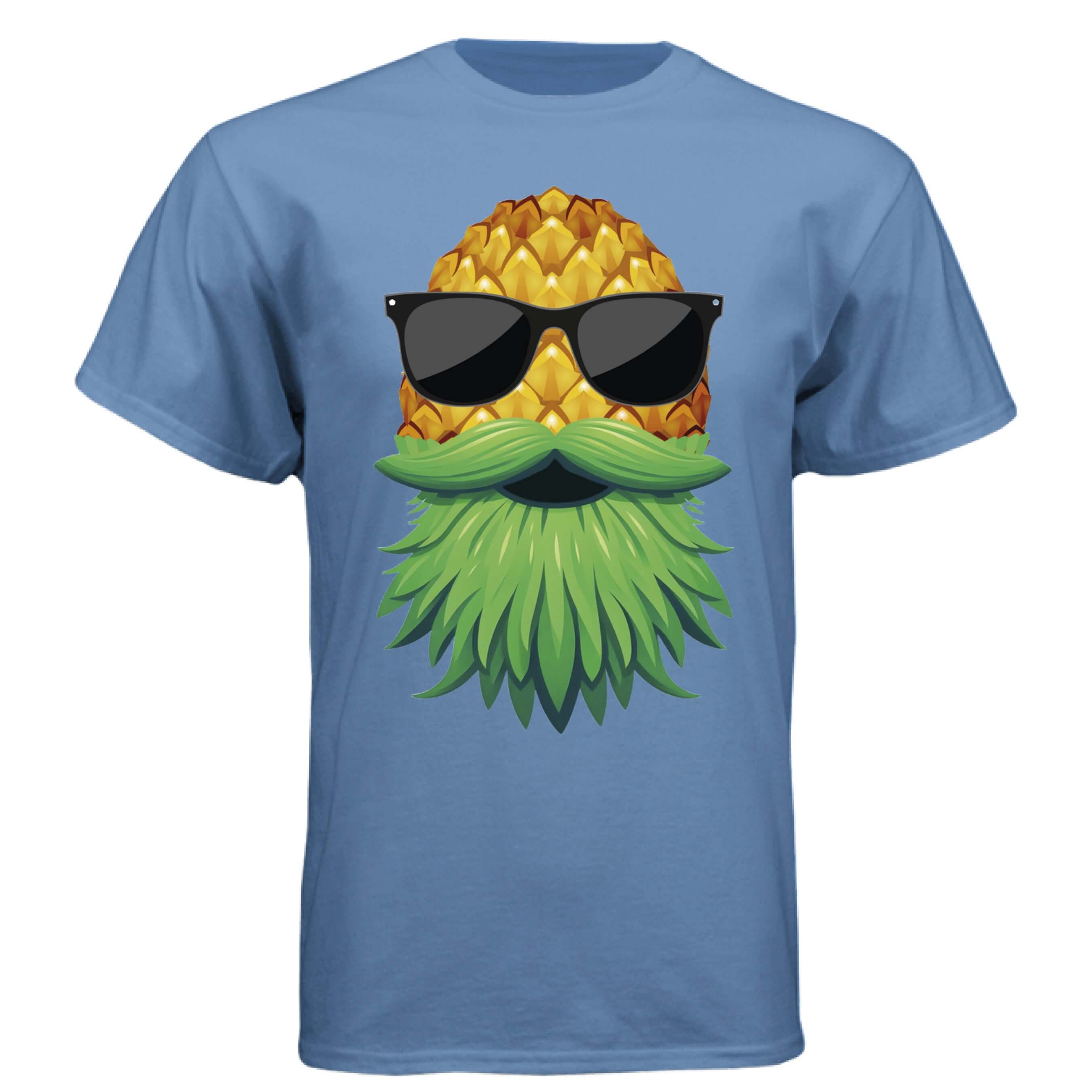 Upside Down Pineapple Hames Tee Shirt Play Well With Others DENIM BLUE - FRONT