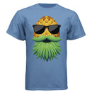 Upside Down Pineapple Hames Tee Shirt Play Well With Others DENIM BLUE - FRONT
