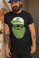 Weedman Beard Guy Tee Shirt – Bearded Skull Cannabis Graphic T-Shirt for Chill Vibes & Bold Style