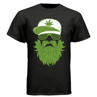 Weedman Beard Guy Tee Shirt – Bearded Skull Cannabis Graphic T-Shirt for Chill Vibes & Bold Style