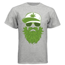 Weedman Beard Guy Tee Shirt – Bearded Skull Cannabis Graphic T-Shirt for Chill Vibes & Bold Style ASH - FRONT