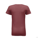 Whiskey And Weed Ladies Bella Tee Shirt MAROON - BACK