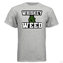 Whiskey and Weed Hanes Guys Tee Shirt ASH - FRONT