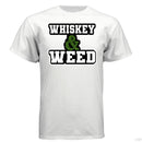 Whiskey and Weed Hanes Guys Tee Shirt WHITE - FRONT