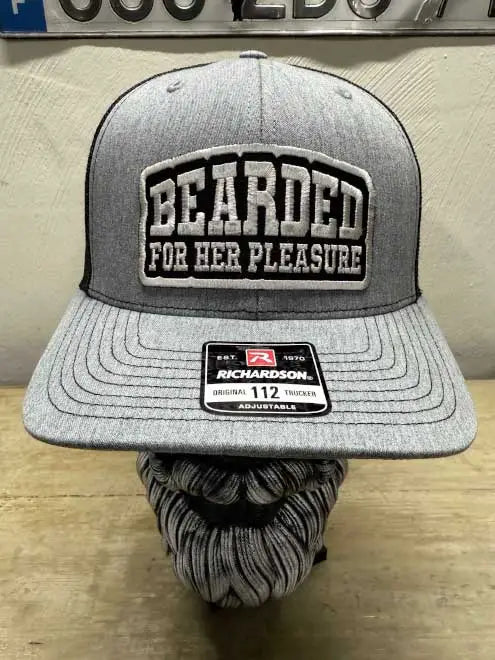 Bearded For HER Pleasure Trucker Hat - Funny Beard Gift