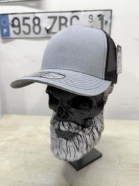 Grey hat front view Trucker hat