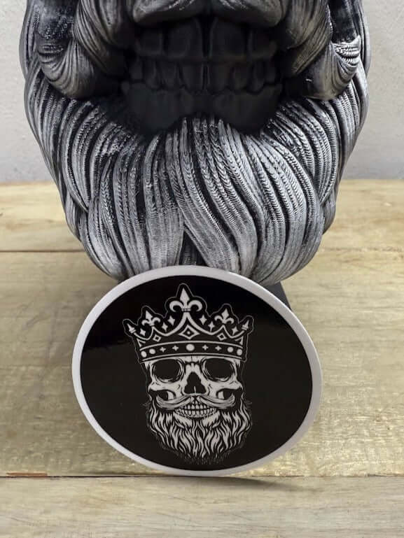 Skull King With Beard 3 Inch Sticker