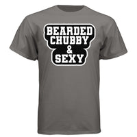 Bearded Chubby And Sexy Hanes Tee Shirt Oxford Grey - FRONT