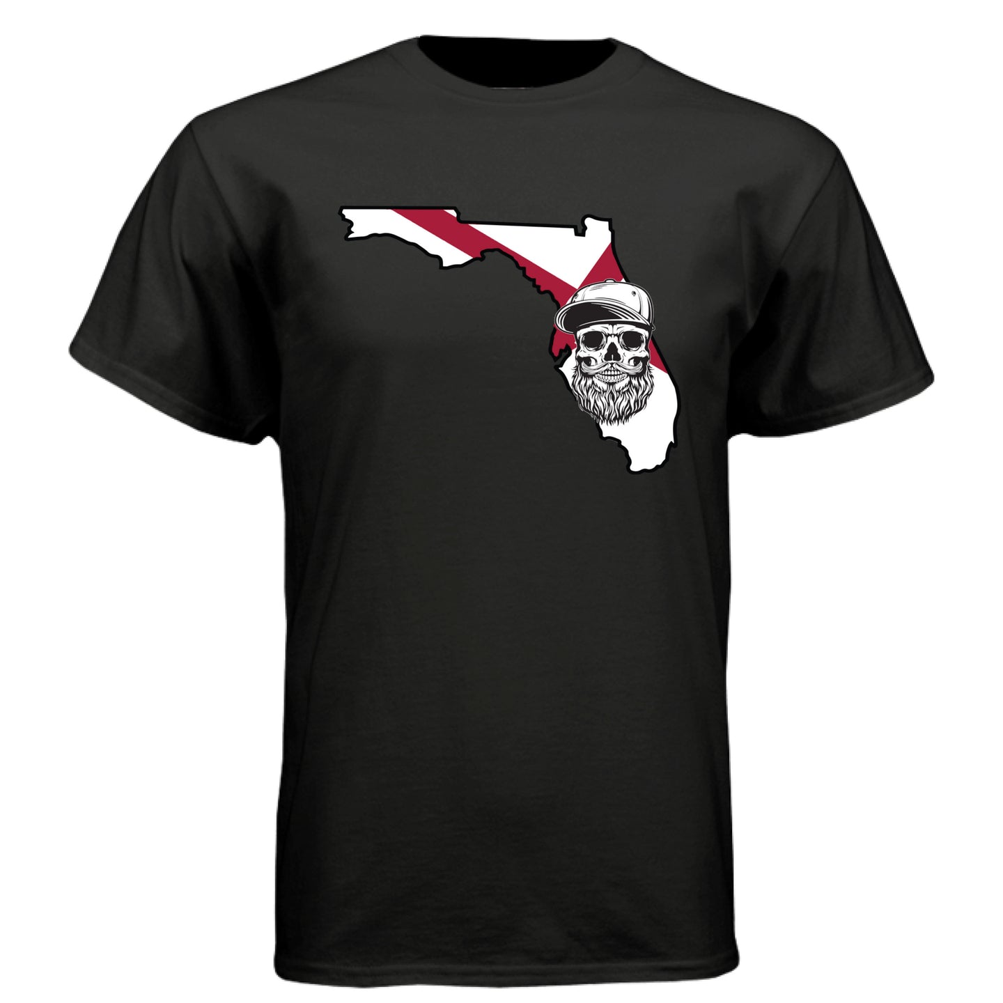 Florida Bearded Skull Tee – Sunshine State Beard Vibes